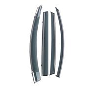 Protectores Lluvia para VW para Golf para Sportsvan 2016-2021 Pegatina Coche Ventana Plástico Visera Viento Lluvia/Protector Solar Ventilación deflectores(Acero Inoxidable)