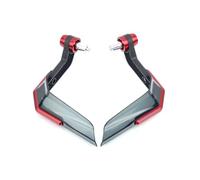 Protectores Mano para Moto para CB500X NC750X MT07 MT09 MT10 17-22 Mm Protector Mano Aleación Aluminio Universal para Motocicleta(Red)