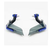 Protectores Manos Motocicleta para CB500X NC750X MT07 MT09 MT10 17-22 Mm Protector Mano Aleación Aluminio Universal para Motocicleta(Azul)