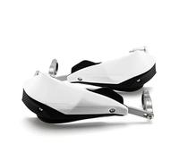 Protectores Manos Motocicleta para Suzuki 22mm 25mm 28mm Universal Manillar Mano Motocicleta Guardias Dirt Bike(Blanco)