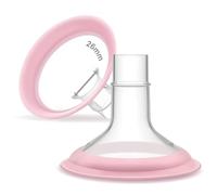 Protectores Maymom MyFit de 26 mm, serie Pano; compatible con extractor de leche Medela - PersonalFit, Freestyle, Harmony, Maxi, conector flexible de estilo libre; conecta Maymom un conector ancho