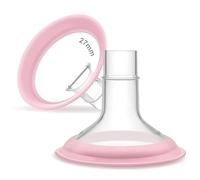 Protectores Maymom MyFit de 27 mm, serie Pano; compatible con extractor de leche Medela - PersonalFit, Freestyle, Harmony, Maxi, conector flexible de estilo libre; conecta Maymom un conector ancho