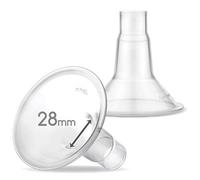 Protectores Maymom MyFit de 28 mm, compatibles con Medela PersonalFit, Freestyle, Harmony, Maxi, conectores Maymom de boca ancha/estrecha, 2 piezas