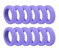 Protectores morados para ruedas de equipaje, fundas de goma para maletas, reducen el ruido, antideslizantes, se adaptan a ruedas de 2 a 2.6 pulgadas, juego de 24, Purple, Talla única