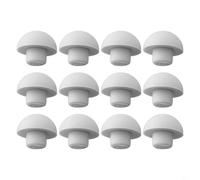 Protectores para asiento de inodoro, 12 almohadillas absorbentes de golpes para tapas de cierre suave, kit de repuesto de amortiguadores de goma gris para asientos tambaleantes, ajuste ancho en forma