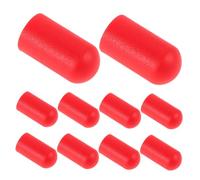 Protectores para Baquetas de Silicona, 10 Piezas, Rojo | Silenciador de Práctica, Instalación y Retirada Simples, Compatibilidad Amplia, Protección para Uso Diario