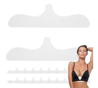 Protectores para el sudor para sujetador, 49 x 0,19 cm, almohadillas para debajo del pecho, inserciones de algodón transpirable, escudo absorbente reutilizable, almohadillas suaves y cómodas para