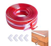 Protectores para Esquinas y Bordes 6M Pre-Adhesivo Transparente Tira Protectora Borde 4 Protectores para Esquina Suave Anticolisión Tira para Seguridad Bebés y niños
