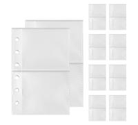 Protectores Para Hojas De Carpeta, Compatibilidad Con Mochila Contra Pérdidas, Sobres De Inserción Para Carpeta De 6 Anillos, Para Informes De Proyecto, Facturas, Tareas, Fotografías, E Tarjetas