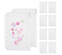 Protectores Para Hojas De Carpeta - Compatibilidad Con Mochila Contra Pérdidas | Sobres De Inserción Para Carpeta De 6 Anillos | para Facturas Documentos Fiscales Tareas Proyectos Informes Fotografías