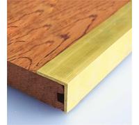 Protectores Personalizables para Bordes de escaleras, Perfil de latón de 1''x1''ERAS - Uso Comercial/residencial, protección anticorrosión para peldaños y Bordes de escaleras (L-180cm/70.9")