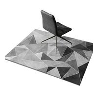 Protectores rectangulares de madera dura para sillas de juegos, tapetes protectores de oficina lavables con respaldo antideslizante para gimnasio, sala de estar, escritorio, estudio (120 x 80 cm