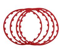 Protectores Ruedas For Automóviles,Protectores Llantas,Llantas Modificadas,Protectores Decorativos For Ruedas 16 A 21 Pulgadas,Antiarañazos Antifricción,Adecuados For Muchos Vehículos(Red,16in)