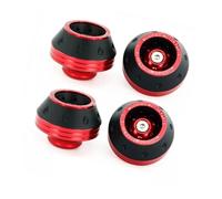Protectores Universales para Ruedas De Motocicleta Aleación para Motocross Deslizadores Delanteros Anticaídas Topes Anticaida(4pcs Red)