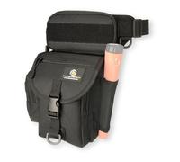 ProtectorTech Bolsa para Detector de Metales, Funda Pinpointer - Accesorios | Compatible con la mayoría de pinpointers | compartimento grande, 4 bolsillos | cintura 79-120 cm, muslo 46-79 cm | 900D