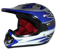 Protectwear Casco Cross Max Racing, Azul, Talla XXS