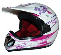Protectwear Casco Cross Max Racing, Rosa, Talla S