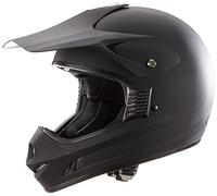 protectWEAR Casco de Moto Casco de Motocross Negro Mate H610-MS - XL