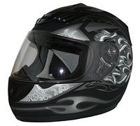protectWEAR Casco de moto gris oscuro mate H-510-GR - L