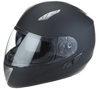 protectWEAR Casco de moto negro mate con visor ahumado H520-ES - L