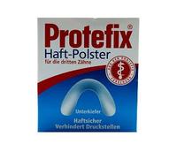 Protefix Almohadillas adhesivas para la mandíbula inferior, paquete de 30, transparente, alginato de sodio, fibra de viscosa, fibra de polipropileno, adhesivo dental, adhesivo dental