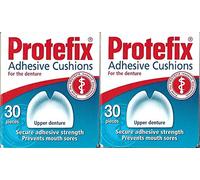 PROTEFIX Cojines adhesivos para prótesis superiores: 2 x 30 piezas para niño ligeramente dañado. Producto 100% bien