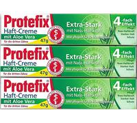 PROTEFIX Crema Adhesiva Extra Fuerte Aloe Vera 3x40ml