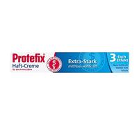 Protefix Crema adhesiva extra fuerte para dentaduras postizas, extra fuerte con fuerza de adherencia húmeda, crema de 47 g