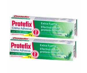 Protefix Cuplo Crema Adhesiv Aloe 2x47g