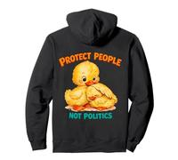 Protege a la Gente, no la política, patitos Lindos Retro bondad Sudadera con Capucha