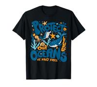 Protege a Nuestros océanos Save The Ocean Cute Dolphin Be Vibes Camiseta