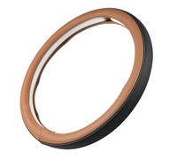 Protege el Volante Funda para Volante de Piel Napa y Perforada Cosida con Interior Moldeado Goma para camioneta Sendan Coupe SUV 14,5 a 15 Pulgadas