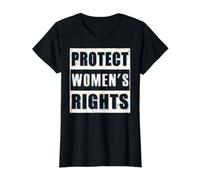 Protege Los Derechos De Las Mujeres Camiseta Pro Choice Camiseta gráfica económica, Mujer, Negro, L