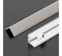 Protege los perfiles adhesivos de 90 cm, 3 unidades, protectores de aluminio, a prueba de golpes, ideal para cocina, sala de estar y baño (Sle 8, 25 x 25 mm)