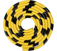 Protège-Murs et Angles Haute Résistance - Protección en Caoutchouc NBR Autocollant de 5M avec Bandes Jaunes/Noires pour Colonnes de Parking et Sécurité de Garage