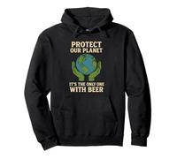 Protege Nuestro Planeta Es el único con Cerveza Save Earth Sudadera con Capucha