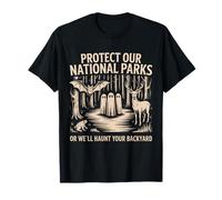 Protege Nuestros Parques Nacionales atormenta a Tus Amantes de la Naturaleza del Patio Trasero Camiseta