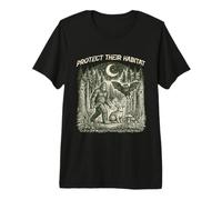 Protege su hábitat Cryptid Forest Vintage Bigfoot Mothman Camiseta Premium