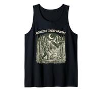 Protege su hábitat Cryptid Forest Vintage Bigfoot Mothman Camiseta sin Mangas