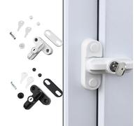 Protege tu casa con un gancho de puerta de uPVC, fácil de montar (negro)