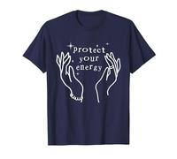Protege tu energía Camiseta, Hombre, Azul Marino, 5XL