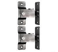 Protege tu espacio vital con un par de puertas correderas fiables y resistentes en ángulo recto en material resistente (negro)