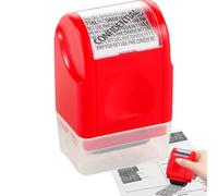Protege Tu ID Con Rodillo De Sello, Confidencialidad Duradera, Rodillo Con Tinta Segura Antirobo Para Identidad Y Documentos, para Albaranes Express Correo Documentos Recibos Etiquetas Papel