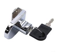 Protege tus objetos de valor con una cerradura de aleación de zinc para armarios de puerta de cristal, disponible en dos estilos (apertura única)