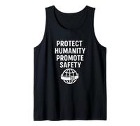 Proteger a la Humanidad - Promover la Seguridad | Voluntarios Internacionales Camiseta sin Mangas