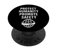 Proteger a la Humanidad - Promover la Seguridad | Voluntarios Internacionales PopSockets PopGrip Adhesivo