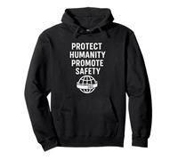 Proteger a la Humanidad - Promover la Seguridad | Voluntarios Internacionales Sudadera con Capucha