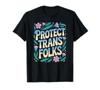 Proteger a las personas trans Serpiente Lotus Flores LGBTQ Abogacía Poder Camiseta