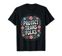 Proteger a las personas trans Serpiente Lotus Flores LGBTQ Abogacía Poder Camiseta