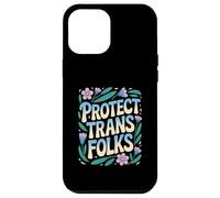 Proteger a las personas trans Serpiente Lotus Flores LGBTQ Abogacía Poder Carcasa para iPhone 12 Pro Max